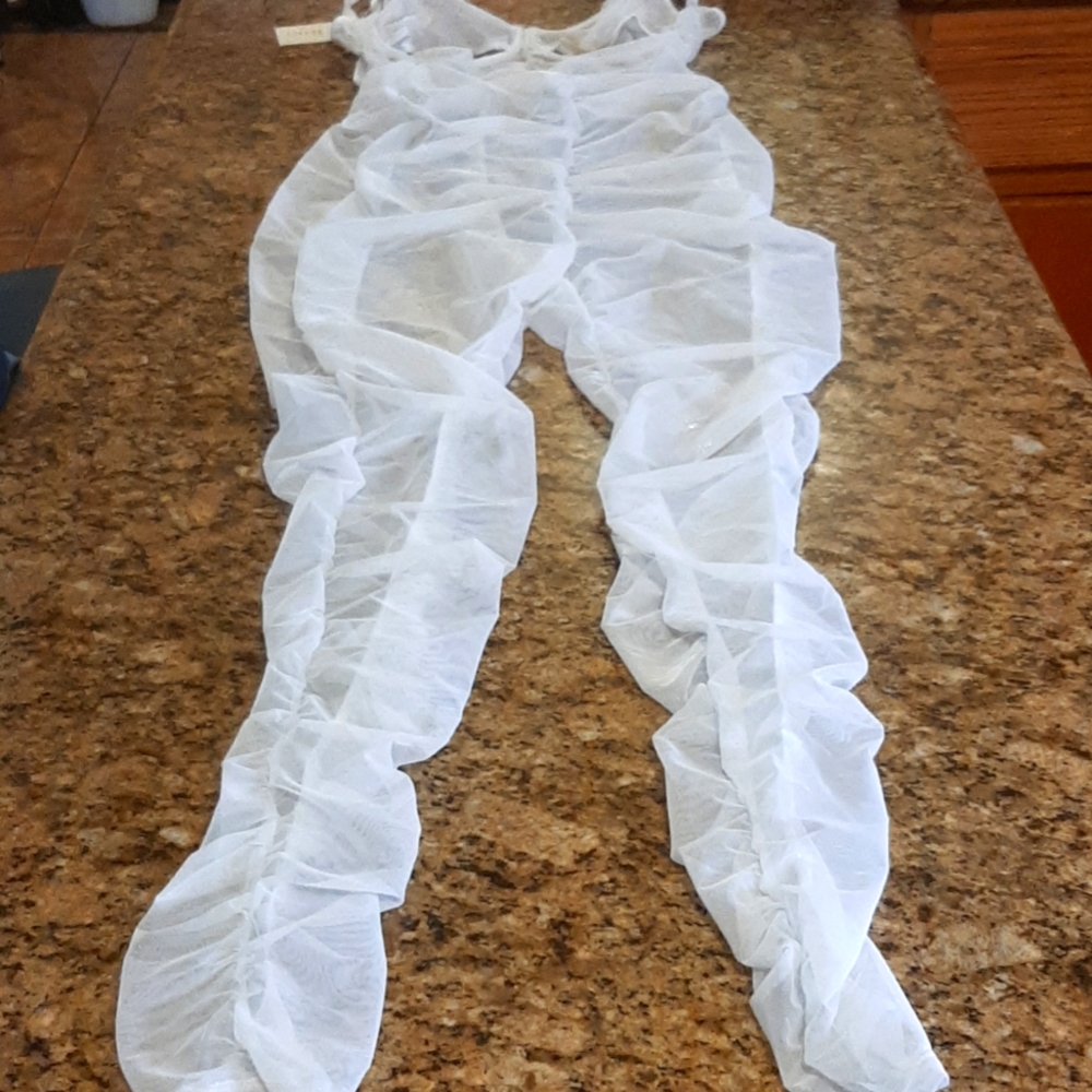 My Boo white see thru bodysuit